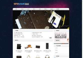 各種皮類用品皮制商品網站建站模板