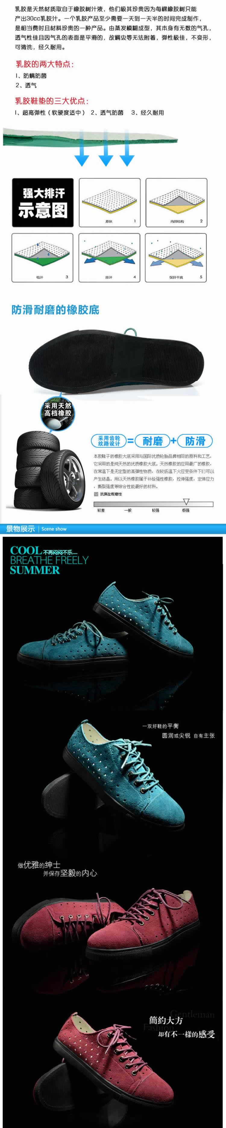 復古擦色抽褶休閑男鞋描述